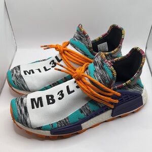Men’s 2018 Adidas NMD HU Pharrell Solar Pack Orange BB9528